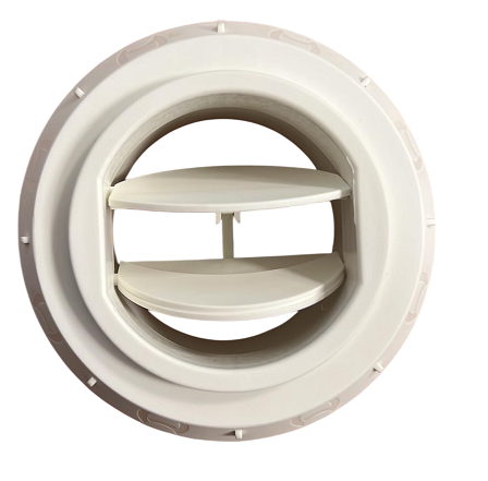 Difusor de aire Ø 60 regulable y orientable Blanco