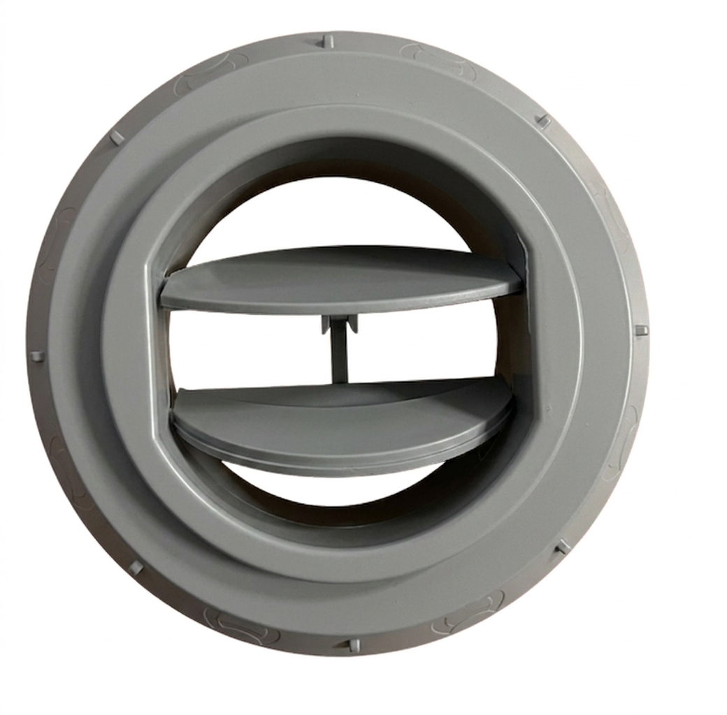 Difusor de aire Ø 60 regulable y orientable Gris