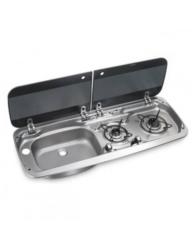COCINA 2 FUEGOS + FREGADERO DOMETIC HSG2370