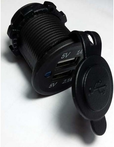CARGADOR USB SERIE BLACK