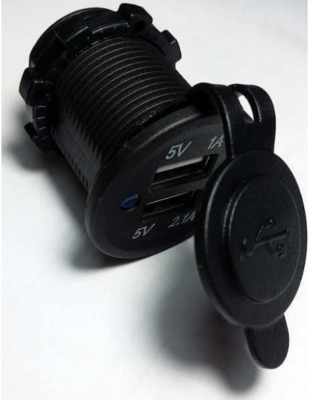 CARGADOR USB SERIE BLACK