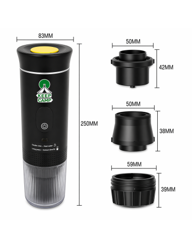 Cafetera portátil recargable