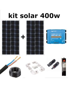 Kit solar 400w (2 paneles) + Mppt 100/30