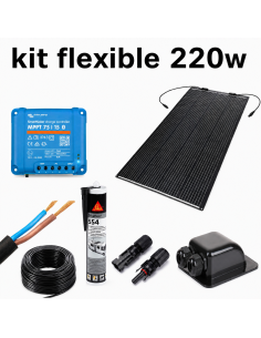 Kit Solar Flexible 220w + MPPT 75/15