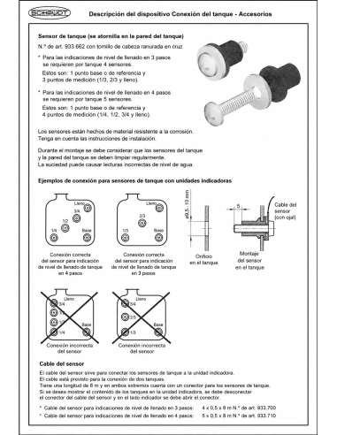 Sensor sonda aguas sucias