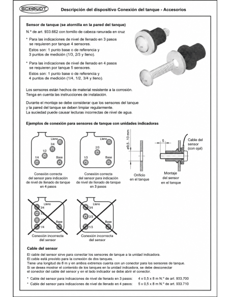 Sensor sonda aguas sucias