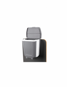 Cubo de basura plegable con tapa 8 litros