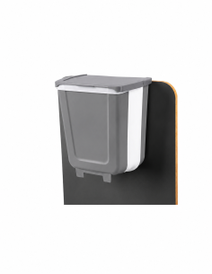 Cubo de basura plegable con tapa 8 litros 2