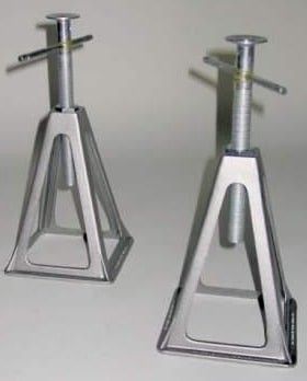 Kit de 4 caballetes Carbest en aluminio para caravana