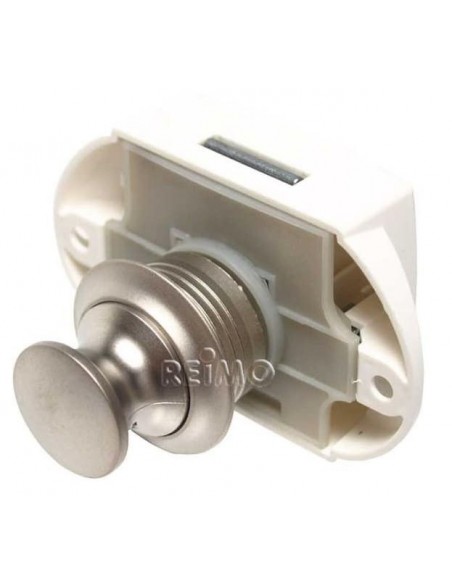 CIERRE PUSH LOCK DOBLE CARA PLATA