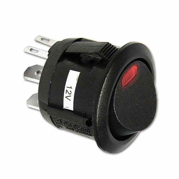 Interruptor mini redondo con luz
