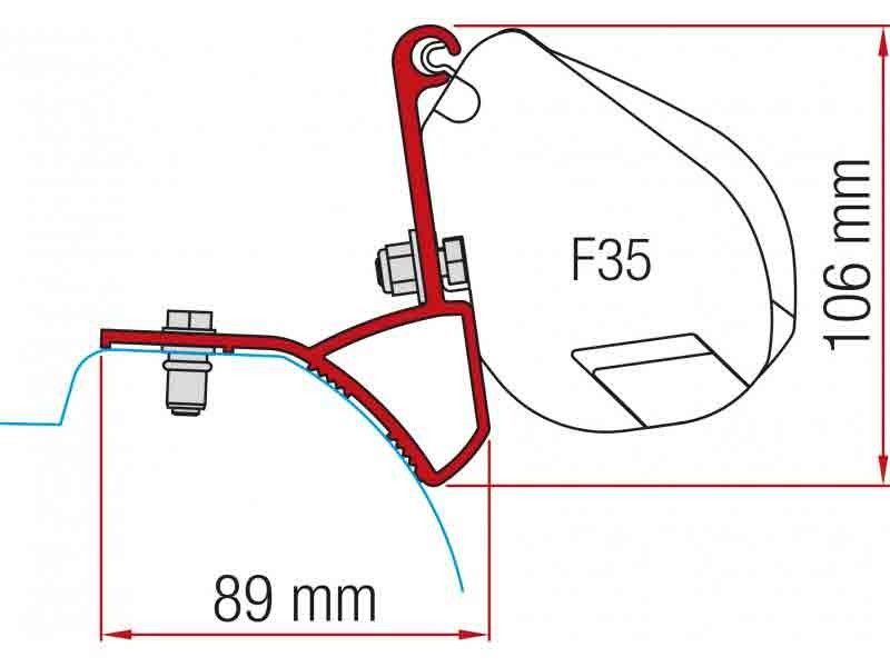 Adaptador para kit Renault Trafic – Opel Vivaro – Fiat Talento – Nissan NV300