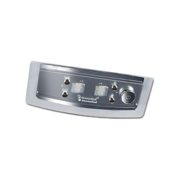 Lampara 12 Led doble luz cálida y fría + 6 Led azules