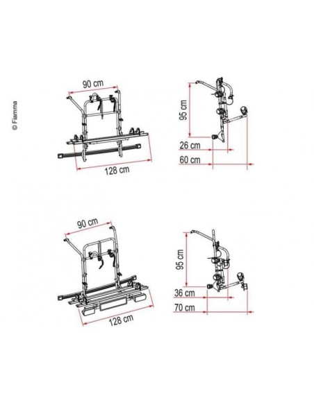 PORTABICICLETAS FIAMMA MERCEDES V CLASS PREMIUM