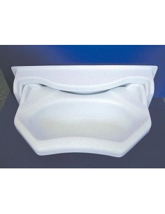 Lavabo plegable blanco de 2 piezas