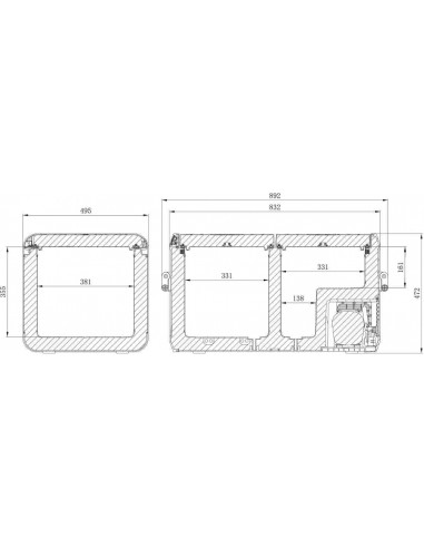 DOMETIC CFX3 75DZ ( doble zona separadas )
