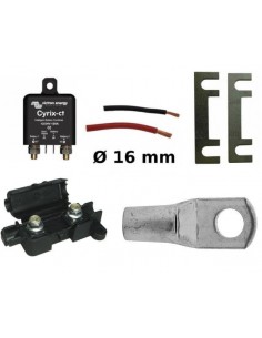 KIT DE MONTAJE BATERÍA AUXILIAR CON RELE AUTOMÁTICO Y 3 METROS DE CABLE