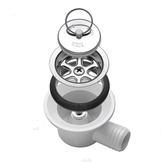 Desague Dometic AC 530 sifón 90º salida 25mm