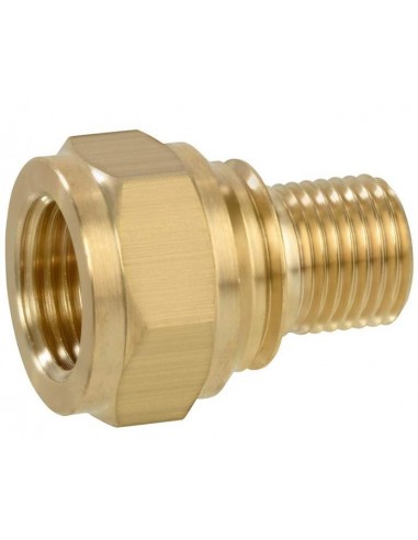 Conector rosca macho 1/4" a rosca hembra 3/8"