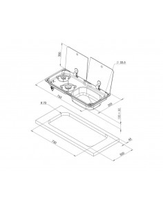 Cocina con fregadero a la derecha Can FL1765 2