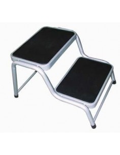 Escalon doble de acero, altura 38 cm 2