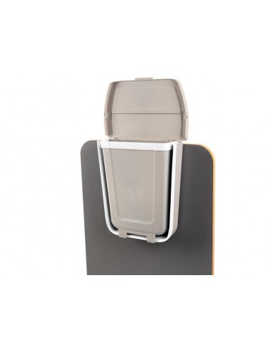 Cubo de basura plegable con tapa 8 litros