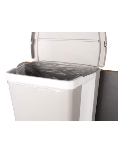 Cubo de basura plegable con tapa 8 litros