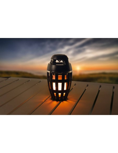 Lampara LED efecto llama con altavoz bluetooth