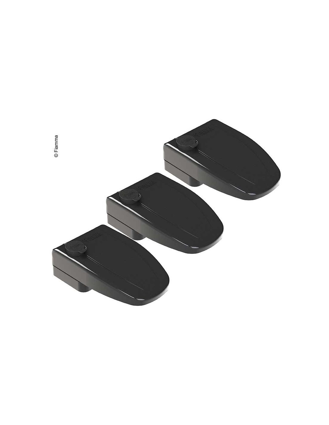 Cadre De Porte Renforcé Fiamma - Lot De 3 Serrures De Sécurité Blanc - Pour Camping-car & Caravane