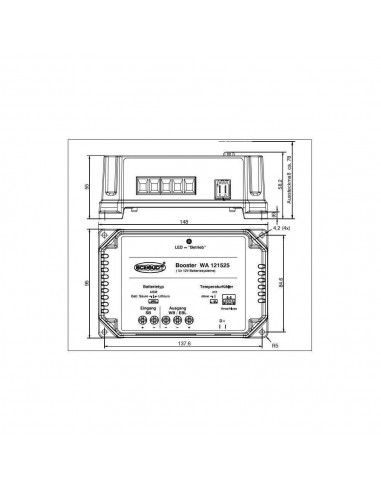 Booster de 25A SCHAUDT WA121525