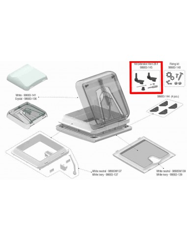 Kit extension claraboya Fiamma vent 28 F
