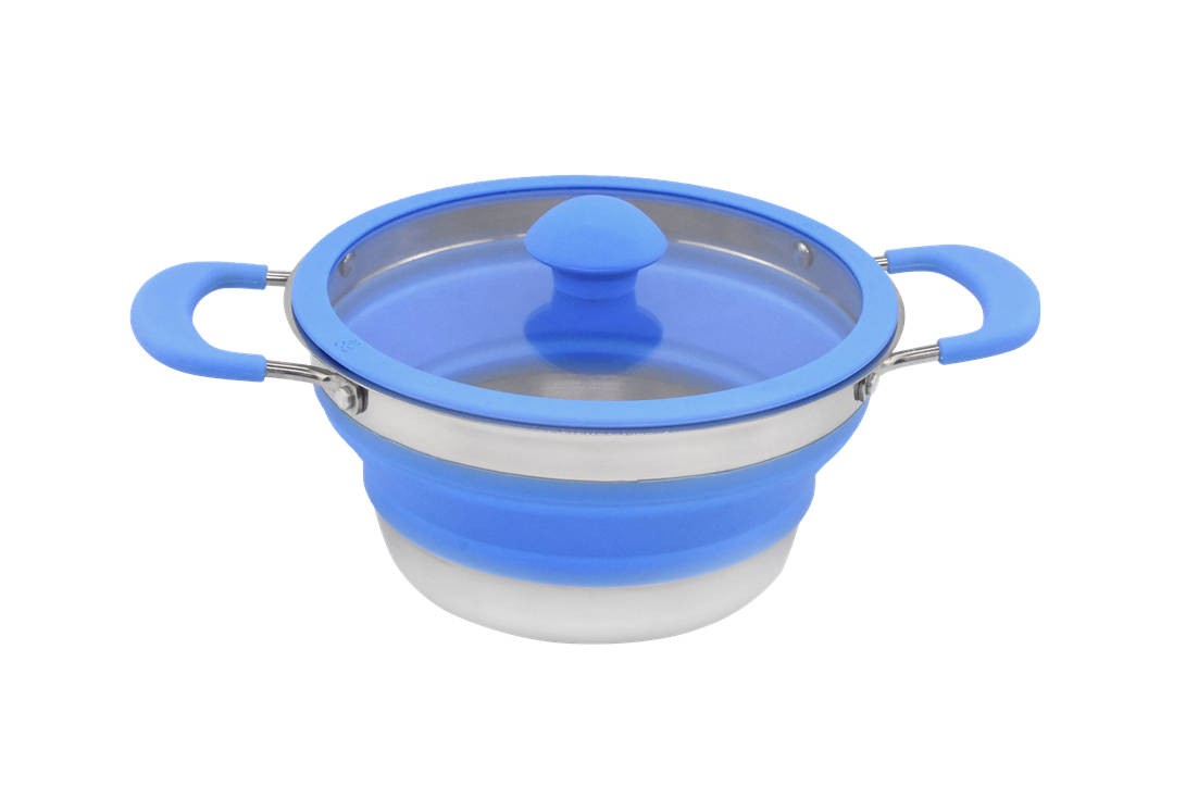 Olla plegable de silicona 1L viamondo