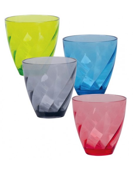 Juego de 4 vasos murano 300ml