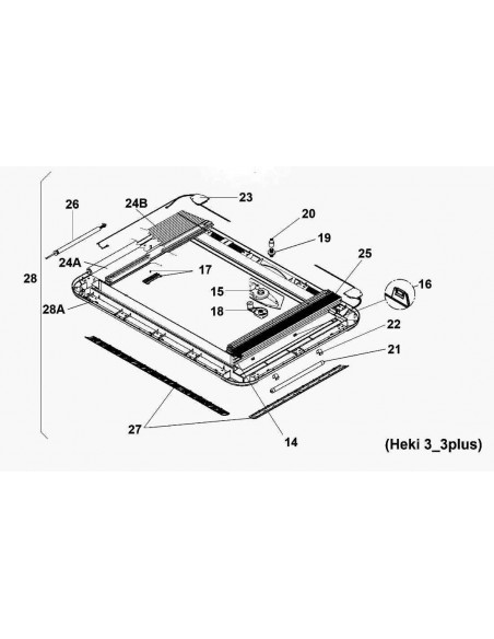 Mosquitera claraboya dometic midi heki 3
