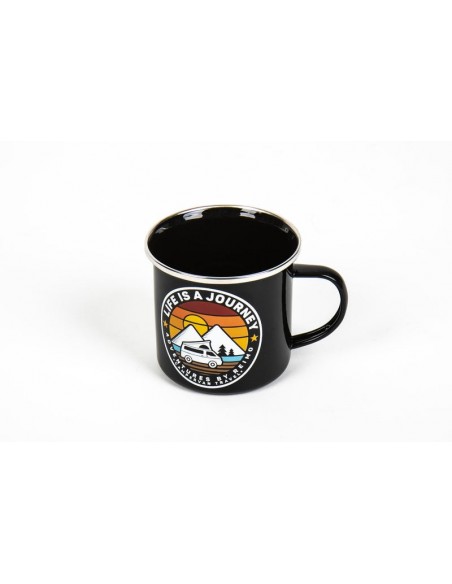 Taza metalica Journey negro
