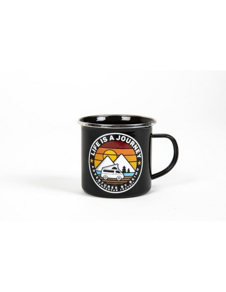 Taza metalica Journey negro
