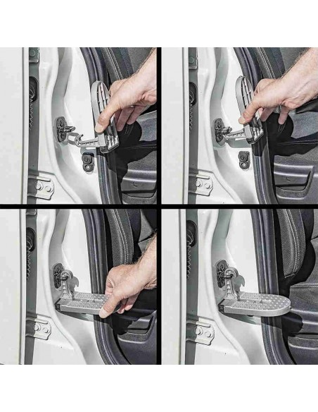 Peldaño portátil para puertas de vehículos