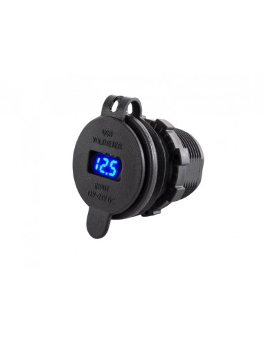 Voltimetro LED con toma USB 3.0 serie black