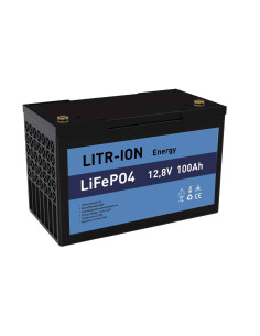 OLALITIO LiFePO4 Batería de Litio 12.8V 100Ah Smart BMS con Bluetooth  Autocaravana Debajo del Asiento Batería