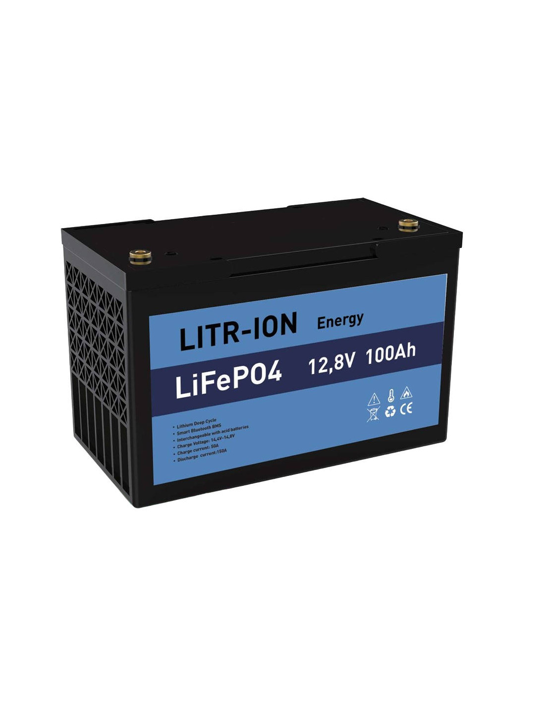 Batería LiFePo4 litio litr-ion 100 Ah autocaravanas furgonetas camper