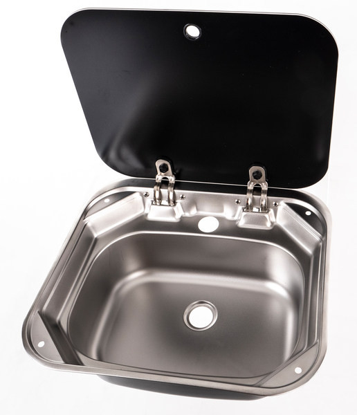 Fregadero carbest con tapa de cristal