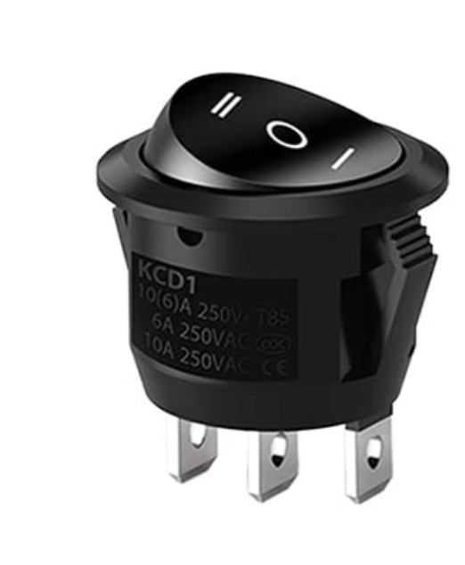 Interruptor redondo mini 3 posiciones