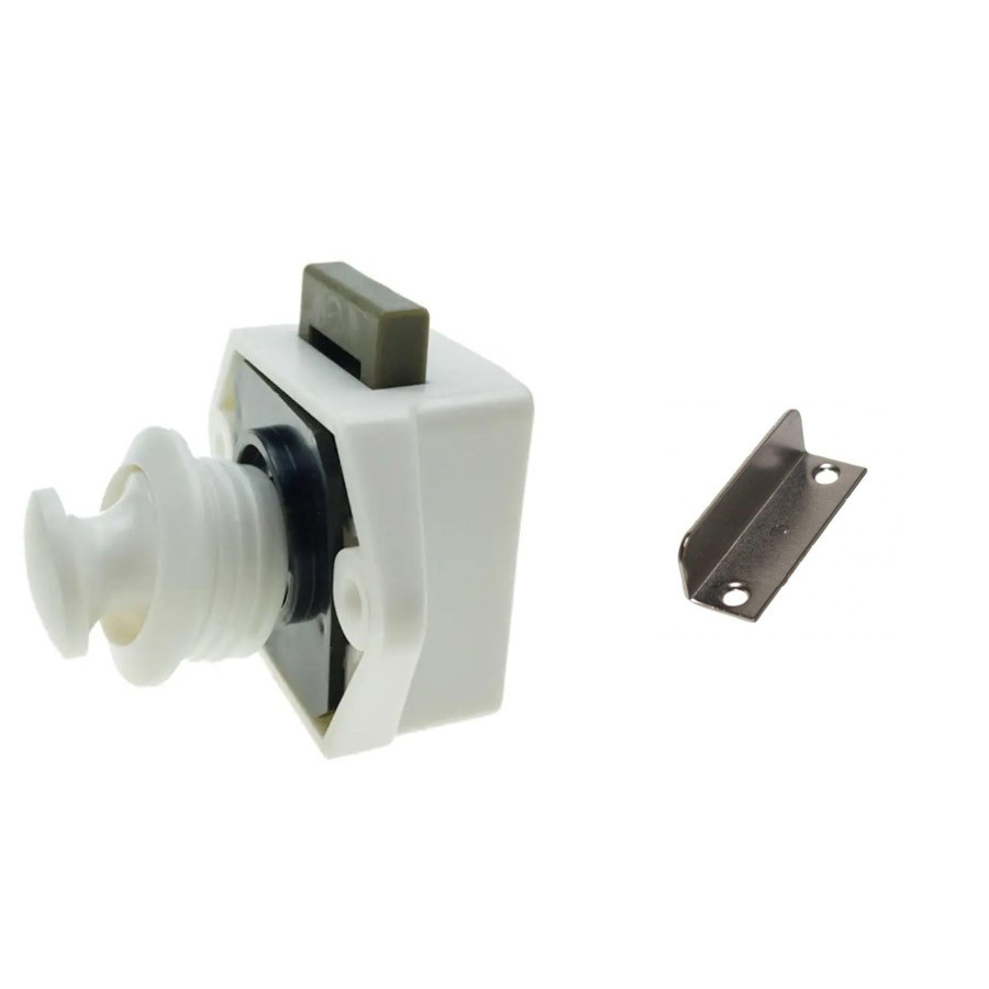 Cierre Push-Lock Mini Blancos