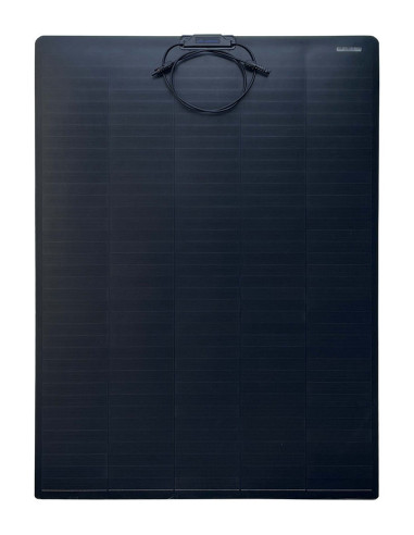 placa solar flexible monocristalina black negra camper autocaravanas barcos