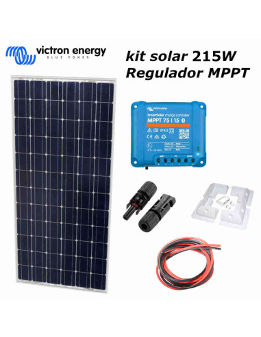 kit solar victron 215w regulador mppt victron camper autocaravana