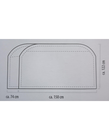 Funda cubre bicicletas carbest para 2-3 bicis