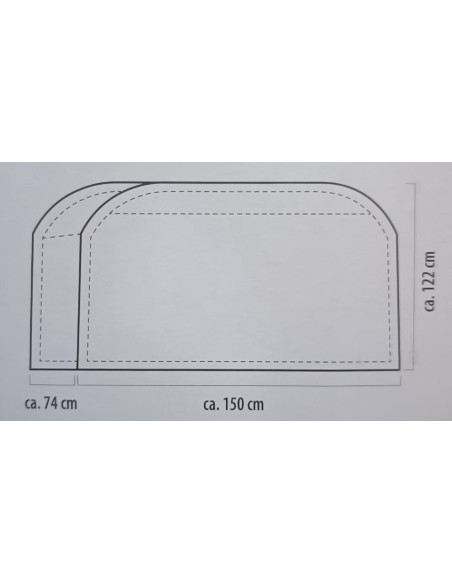 Funda cubre bicicletas carbest para 2-3 bicis
