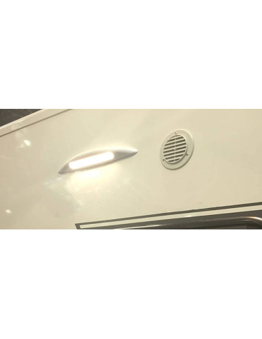 Plafon exterior Led 65 cm Gris metalizado