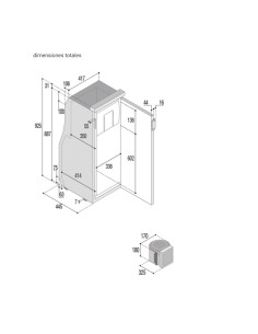 frigorifico vitrifrigo de 90litros serie slim de columna compresor a 12v y 24v para camper caravana, autocaravana 2