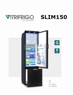 frigorifico nevera 12v compresor vitrifrigo slim 150 litros camper autocaravana